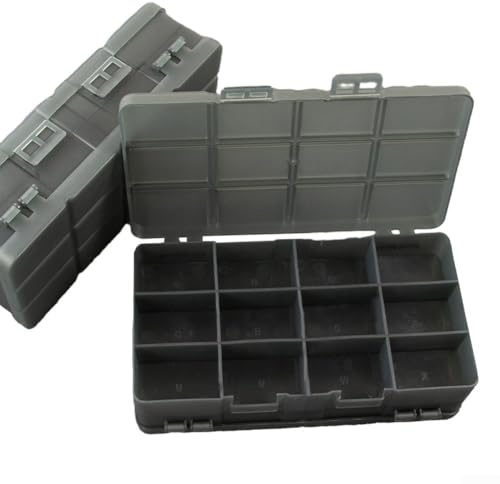 Zilimontt Caja organizadora de herramientas con ranuras multirejilla con compartimentos ajustables y función de rotación para tornillos, accesorios de joyería y suministros de manualidades (24