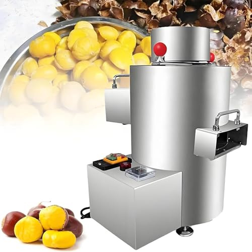CGLYYDS Peladora de castañas, máquina peladora de castañas automática, máquina peladora de castañas Inteligente Comercial 220V-10knives