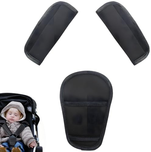 Altricorva 3-Piece Infant Seat Belt Cushion Set, Universal Soft Padding for Car Seats and Strollers, Gentle Support for Newborns and Toddlers