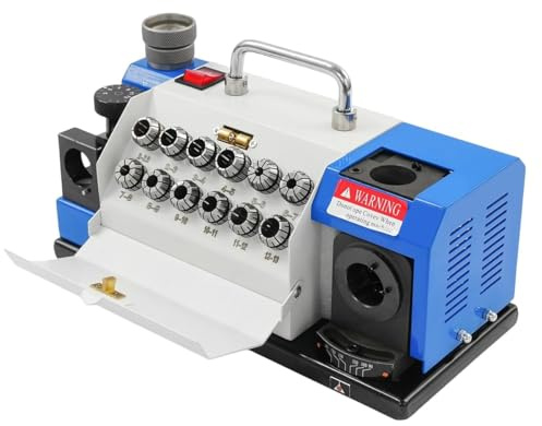 Electric Drill Bit Sharpener 180W, Adjustable 90°-145° Point Angle, Grinding Machine for 2-13mm HSS Titanium & Carbide Bits