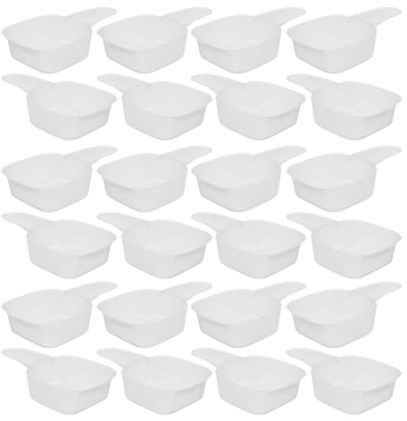 Gatuida Set de 30 Doseurs Plastique Compacts de 40ml pour Dosage Lessive, Cuillères Portables Maison Voyages