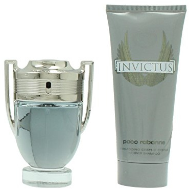 Paco Rabanne INVICTUS Set enthält Eau de Toilette Spray 50 ml und All Over Shampoo, 100 ml