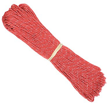 PARACORD PLANET 1,8 mm Fluoreszierende reflektierende Abspannleine Zeltseilschnur Camping Paracord