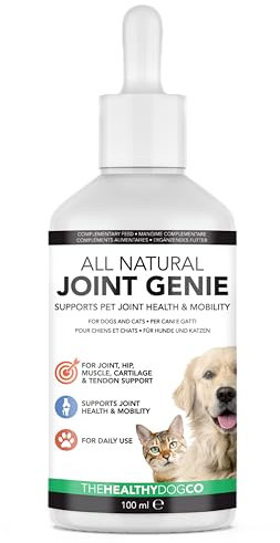 The Healthy Dog Co All Natural Joint Genie | Nahrungsergänzungsmittel bei Steifheit, Pflege für ältere Hunde | Teufelskralle Hunde | Wirksame Hilfe Gelenke Hund | 100 Portionen | Joint Care Hund