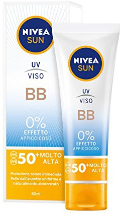 Nivea SUN UV Sonnencreme BB Cream FP50+, sehr hoher Schutz, 50 ml