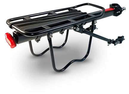 Mountainbike Gepäckträger Fahrrad verstellbar hinten - Red Loon Fahrradheckträger Aluminium I Schnellspanner für Sattelstütze I Gepäckträger MTB nachrüsten I Fahrrad Zubehör mit Schutzblech