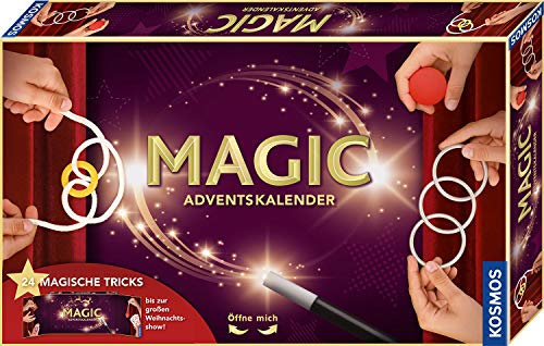 Kosmos MAGIC Zauber Adventskalender 2020, Spannende Zaubertricks, magische Zauber-Utensilien für die Adventszeit, Spielzeug-Adventskalender zum Zaubern für Kinder ab 8 Jahre, Zauberkasten, Weihnachten