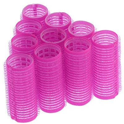 Generic 10pcs Rouleau à Cheveux Curling Curls Self Grip Hair Rollers Outils de Coiffure - 24mm
