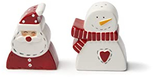 Excelsa Snowman Salz- und Pfefferstreuer-Set, Keramik