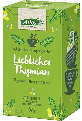 ALLOS Lieblicher Thymian, 20 Teebeutel, 32g (5er Pack)