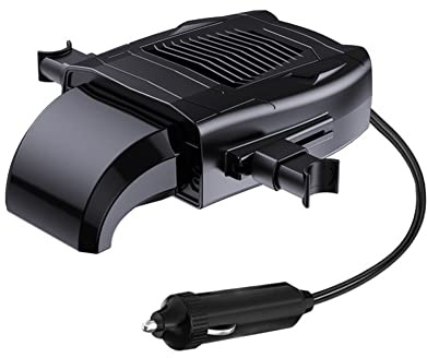 LICHENGTAI Auto Heizung, 360 Grad Drehung Auto Heizlüfter 2 in 1 Auto Heizung Entfroster Auto Heizung und Kühlventilator, Zigarettenanzünder für alle 12 Volt,150 Watt Autos, Autos und Fahrzeuge