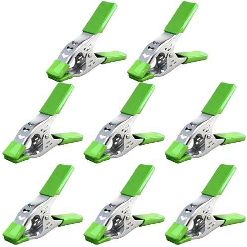 SWANLAKE 8 PCS 6 inch Spring Clamp, Heavy Duty Spring Metal Spring Clamps, 2.5-inch Jaw opening(6inch 8-Piece)