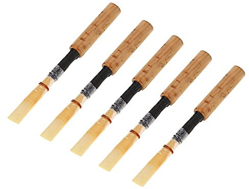 C Key Oboe Reeds Accesorio de Instrumento de Oboe de bambú para Principiantes con Funda de Tubo Transparente para Amantes y Estudiantes de Oboe (5)