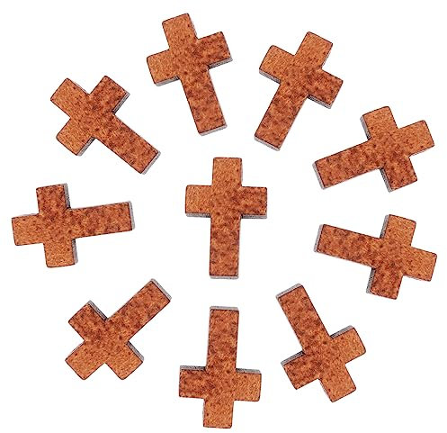 VILLCASE 200 Stück Kreuz-charms Schmuck Holzkreuz- Modisches Design Leichtes Für Frauen