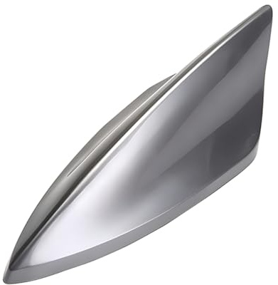 CGEAMDY Auto Haifischflossen-Antenne Abdeckung Verkleidung, Fm/Am-Antenne, Hergestellt Aus Abs, Geringer Windwiderstand, Für SUV, Trucks, Vans, Auto Tuning(Grau)