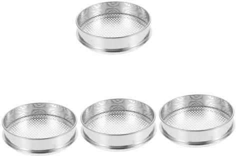 GLEAVI 4piezas De Jardín De Acero Inoxidable Malla Fina Para Filtrar Suelo Colador Reutilizable Para Jardinería y Compostaje