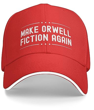 FWJZDSP Make Orwell Fiction Again Hat pour Hommes et Femmes, Casquette de Baseball réglable, Chapeau de Camionneur