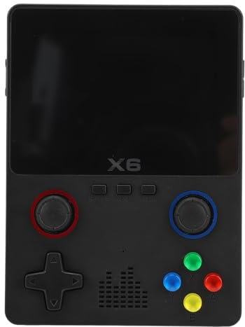 Handheld Spielekonsole, Retro Handheld Spiel mit 3,5 Zoll IPS Farbbildschirm, Retro Spielekonsole Im Dual 3D Rocker Design mit Kleiner 32G Speicherkarte für Spiele für Erwachsene