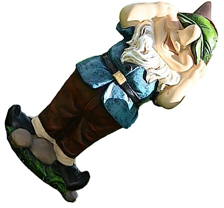 Happyyami 1pieza Estatua De Jardín De Duende para Decoración Exterior Adorno De Patio y Jardín Azul