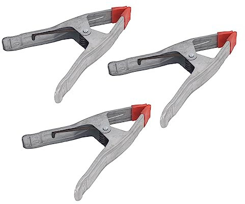Omabeta 3PCS 9in Spring Clamp,Woodworking Spring Clamp Set, A Shape for Water Pipe Wooden Board Photography Background Metal Spring Clamps,Jaw Opening