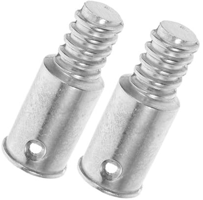HEATSHAKING 2pcs American Threaded Extension Pole Adapter Tips 20.4mm Aluminum Alloy Threaded Broom Handle Connectors Compatible Metal Mop and Broom Handles for Cleaning