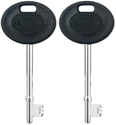 ROKEL Radar Disabled Toilet Key UK – 2 Black Metal Key for Public Accessible Toilets. Durable, Waterproof, Easy Turn Access, Universal Fit for Elderly & Mobility Impaired Users (Black, 2 Pack)