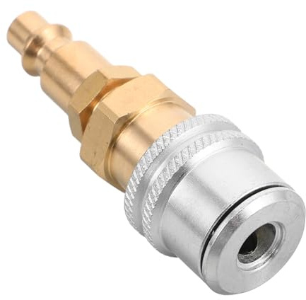 PENIKOKO Boquilla De Chuck De Neumáticos Conector Rápido para Infladores De Ruedas Coche Adaptador De Calibre Inflador Conexión Segura para Compresores De Aire 2.63 X 0.90 X 0.90 in