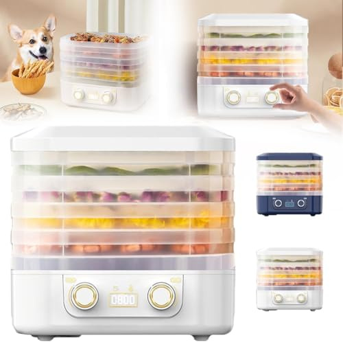 Food Freeze Dryer Machine for Home, New Digital Freeze Dryer, Multi-Layer Fruit Freeze Dryer, Adjustable Temperature Meat Freeze Dryer, Compact Food Dehydrator for Home Kitchen (White)