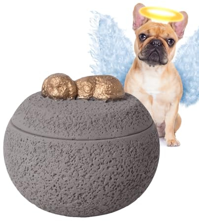 Urna de cenizas para mascotas, caja conmemorativa antideslizante para mascotas, contenedor decorativo para recuerdo conmemorativo, pérdida de memoria, gatos, condolencias funerarias