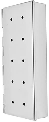 BEBEMOKO Scatola Fumante Bbq Inossidabile Strumento Portatile per Affumicatura con Capacità per Barbecue Famiglia e Regali Speciali