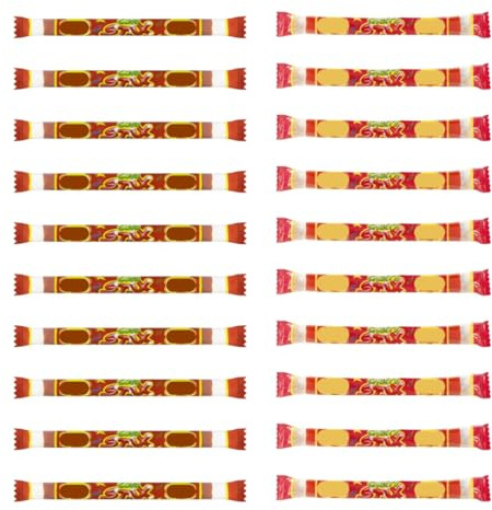 Aplins Sweets Bundle With 10 x Cola Stix and 10 x Cherry Stix Fruit Sweets - Ideal for Kids Party Bag Filler Bulk Multipack Candy