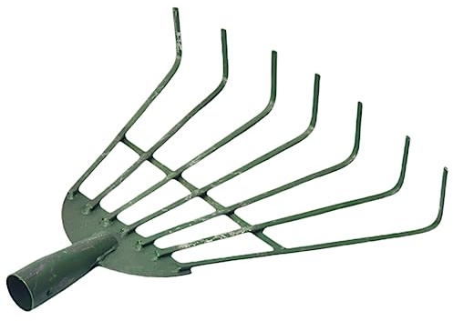 TOYANDONA Rastrillo de Hierro para Césped Artificial Rastrillo para Césped Herramienta Manual de Jardinería para Huerto