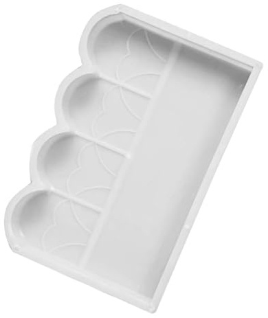 Ipetboom Moule pour Clôture de Jardin en Plastique Réutilisable 1 Pièce pour Fabrication DIY de Bordures en Béton ou Ciment Moulage Rapide et Précis pour Terrasse et Trottoir