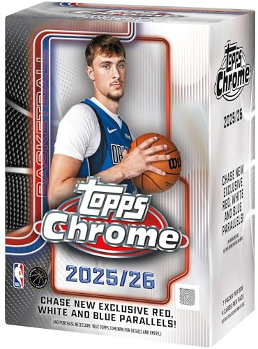 2025-26 Topps Chrome Basket - fabriksförseglad - värdebox