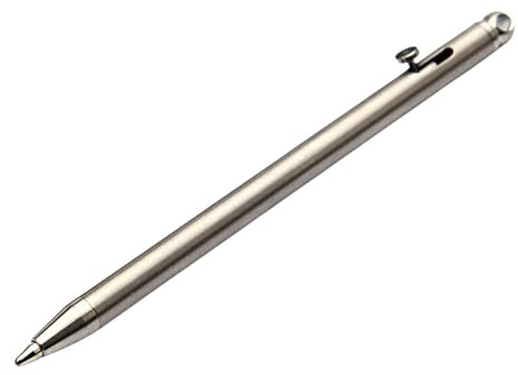 Mini Stylo Titane - 8 Cm Stylo Poche, Pennas Signature Classique | Porte-clés Utile Gadgets Pour Bureau Voyage Plus Écriture Coulissante Et Équipement D'écriture Portable Compact