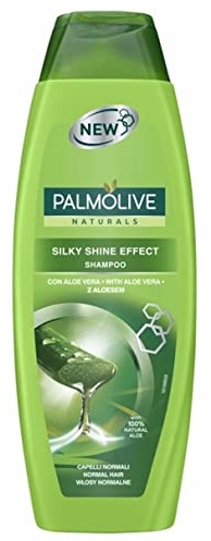 6 x PALMOLIVE Naturals Shampoo Silky Shine Effect (Aloe Vera) für alle Haartypen - 350 ml