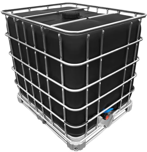 1000l IBC Tank »SCHWARZ« DN150/50 auf PE- oder Stahlpalette (Gebraucht/Gespült)