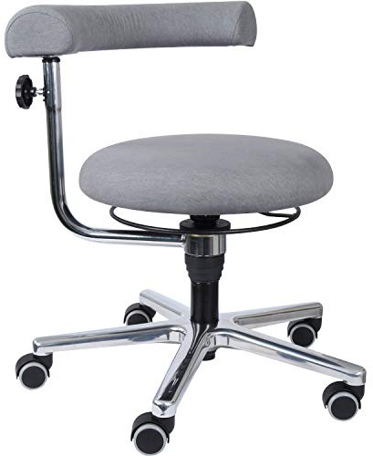 EDUPLAY 110444 Erzieher/in Stuhl, 34-41 cm, Ø 61 x 41 cm, grau | Ø 61 x 41 cm