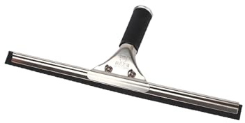 Tophomer - Rasqueta limpiacristales de acero inoxidable para espejo de baño, limpieza de ventanas, 25 cm