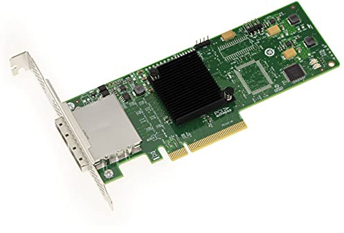 KALEA-INFORMATIQUE Carte contrôleur PCIe 2.0 SAS 6GB 8 Ports externes. Modèle OEM SAS 2008 avec équerres High et Low Profile