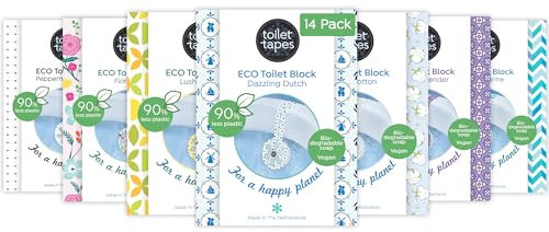 Toilet Tapes - WC Duftspüler mit 220+ Spülungen - Alternative zu WC Stein, bis zu 90% weniger Plastik - Erfrischender Toilettenduft - Assortment, 14er Pack