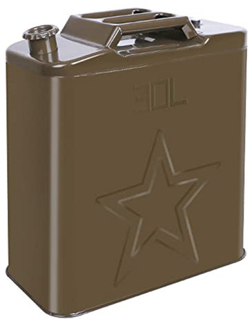 BHBXZZDB Tanque de Combustible portátil Jerry Can, Garrafa de Gasolina y Diésel en Metal con Mango de 3 Barras para Motocicleta SUV ATV Dirt Bike Coche Barco Vehículo