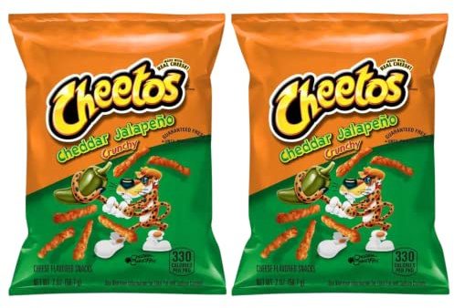 Her Flavour Cheetos Jalapeno Cheese Cheddar Snack 8.5oz (226.8g) | American Snacks | Crisps | One Chip Challenge | US Import | Gluten Free | Pack of 2