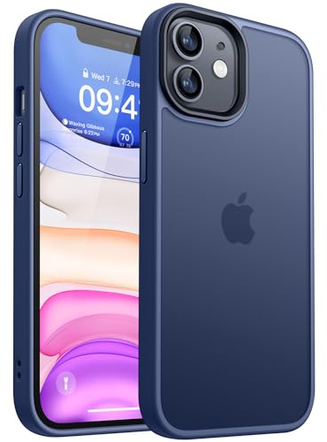 CANSHN für iPhone 11 Hülle, Matte Dunkelblau