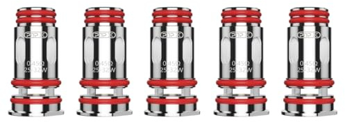 5 unids/paquete bobina PnP X Coil VOO'POO 0,45 ohm Core para Cartucho PnP X Pod Tank DTL/Drag S2 Drag X2 Argus Pro 2 Drag 5 Argus E40 Doric 60 Pro Resistencia PNP X Coil (0,45 ohmios) - No Nicotine