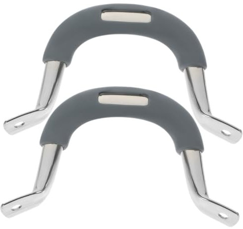 Hoement 2 Pezzi Manico Laterale Antiscottatura Per Pentole e Padelle in Acciaio Inossidabile e Silicone Manici Ricambio Ergonomici Per Cottura Accessori Cucina Per Utensili Da Cucina