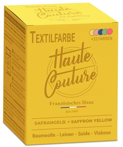 Haute Couture - Teinture Textile Tout-en-Un - Jaune Safran - 350g