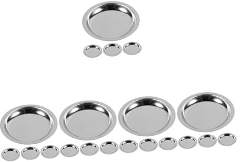 COLLBATH Lot De 5 Tapis Isolants Multi-usages en Métal pour Sachets De Thé pour La Maison Le Bar Le Restaurant 4 Pièces X 5