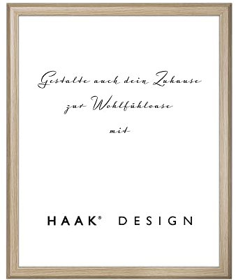 Haak Bilderrahmen Barockrahmen Kailey Eiche Natur 50 X 70 cm (PUZZLEFORMAT) Rahmen für Puzzle Bilder Poster Barock