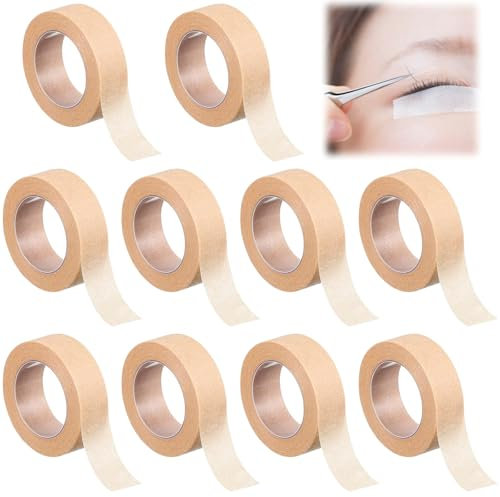 Ruban de Peau,10pcs Ruban de Nez,Micropore Ruban,Nose Tape,Bande Cohesive,Rouleaux Ruban de Peau Flexible,Bande de Gaze Auto-Adhésive,Microporeux et Flexible,pour Nez,Extensions de Cils